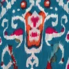 Chiffon Fantasie-Ornamente blau 1,49m Breite