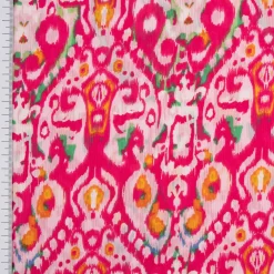 Chiffon Fantasie-Ornamente pink 1,49m Breite