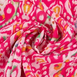 Chiffon Fantasie-Ornamente pink 1,49m Breite
