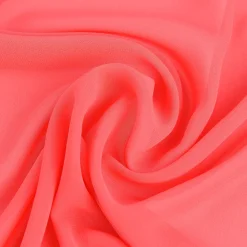 Chiffon Meterware koralle 1,45m Breite