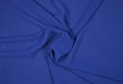 Chiffon Meterware royalblau blau