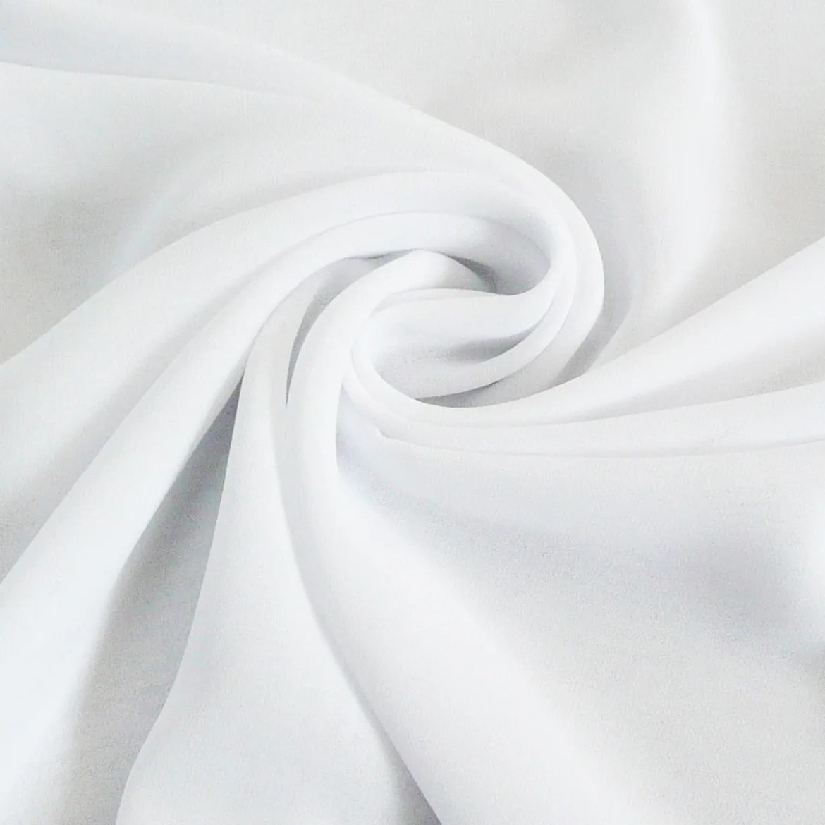 Chiffon Meterware weiß
