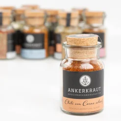 Chili con Carne scharf Gewürzmischung im Glas 80g mit Korkdeckel von Ankerkraut