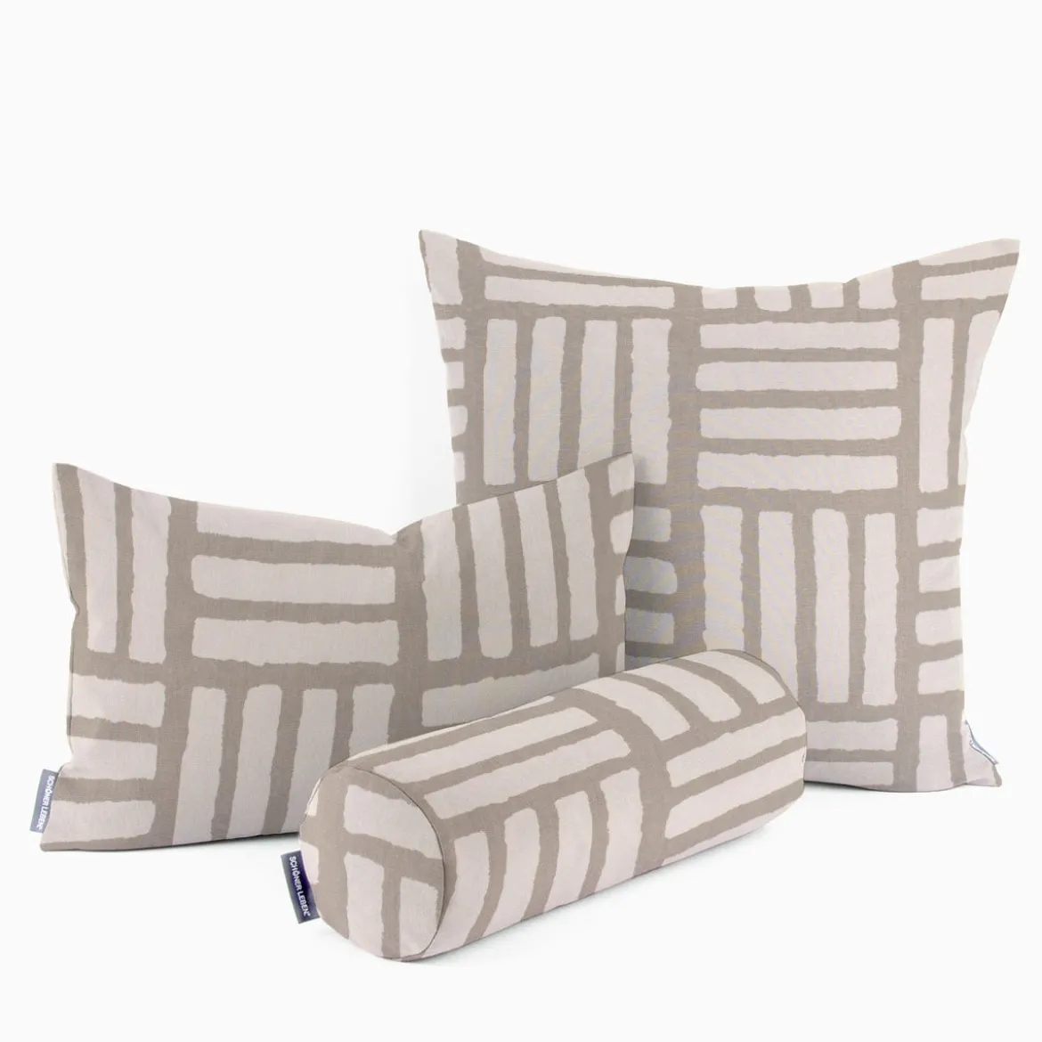 Clarke & Clarke Baumwollstoff Malva taupe braun