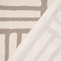 Clarke & Clarke Baumwollstoff Malva taupe braun