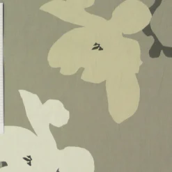Clarke & Clarke Baumwollstoff Blumen Äste Tilda taupe grau creme