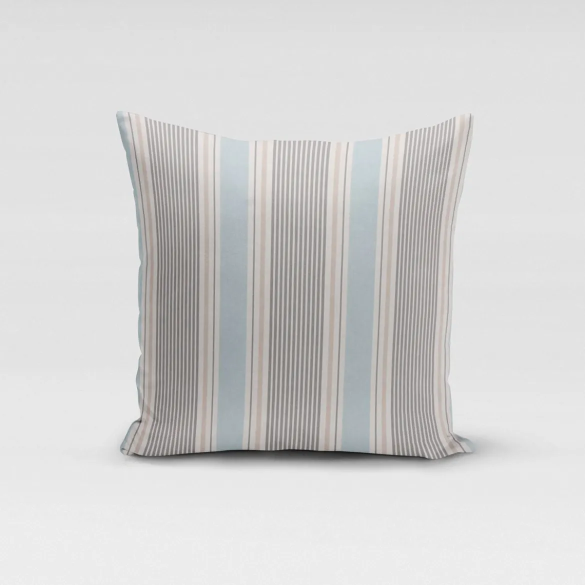 Clarke & Clarke STUDIO G Baumwollstoff Streifen Mineral blau grau 138cm Breite