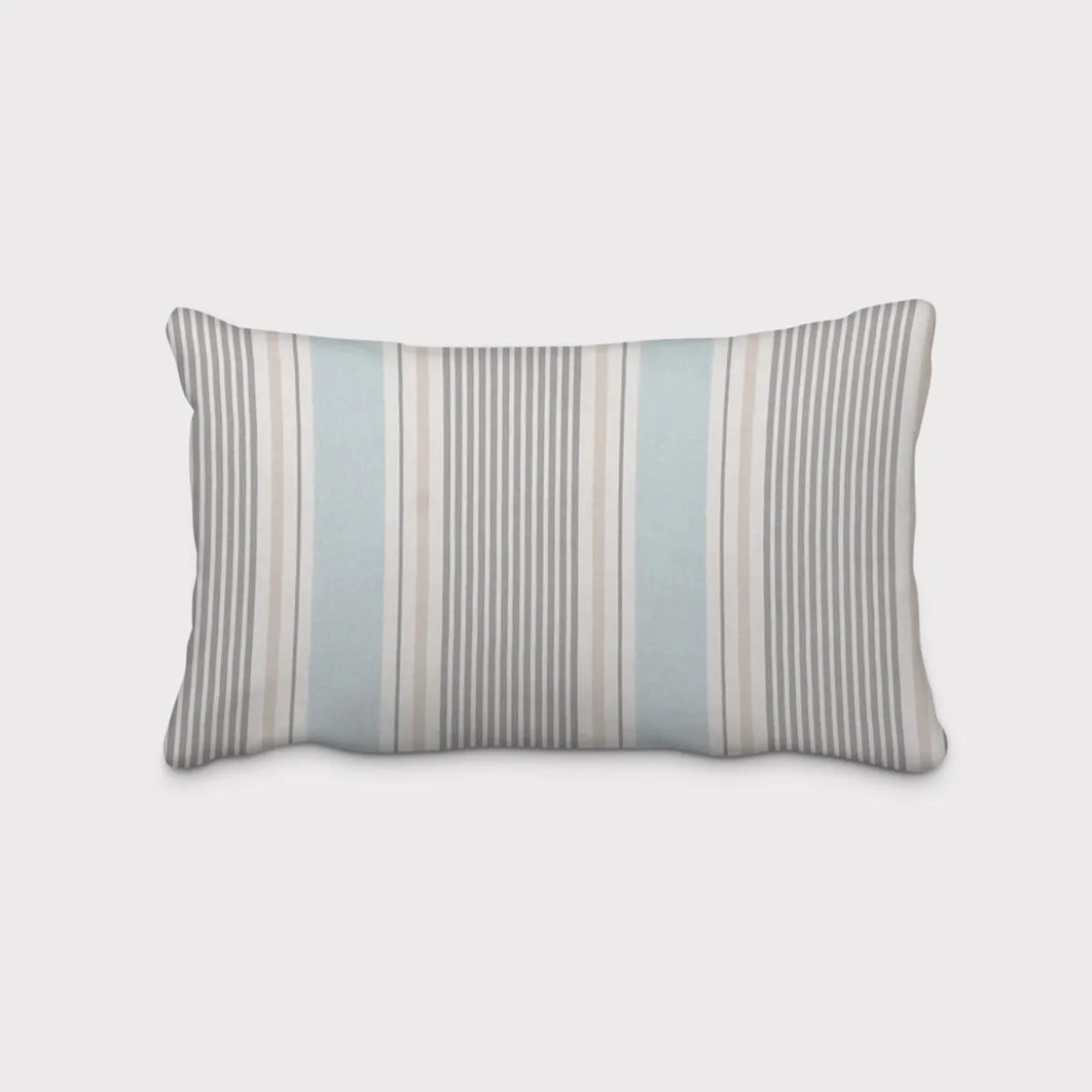 Clarke & Clarke STUDIO G Baumwollstoff Streifen Mineral blau grau 138cm Breite