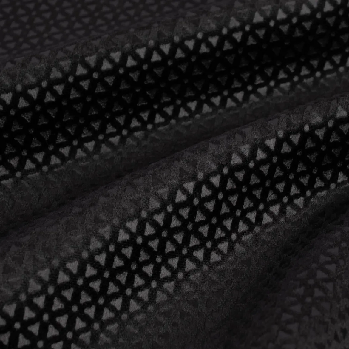 Clarke & Clarke STUDIO G Bezugsstoff Möbelstoff Polsterstoff Samtstoff Microfaser Loreto schwarz 140cm Breite