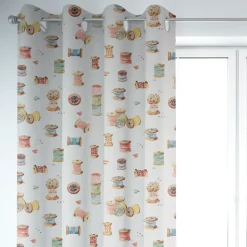 Clarke & Clarke STUDIO G Digitaldruck Nähen Nähaccessoires ecru multi 138cm Breite
