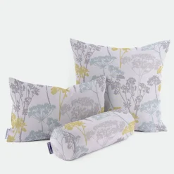Clarke & Clarke STUDIO G Englischer Dekostoff Baumwollstoff Polsterstoff Blumen Gräser Mineral blau grün grau 138cm Breite