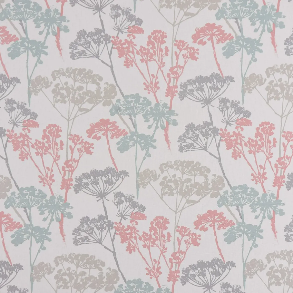 Clarke & Clarke STUDIO G Englischer Dekostoff Baumwollstoff Polsterstoff Blumen Gräser pastell mint rosa grau 138cm Breite