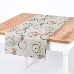 Clarke & Clarke STUDIO G Englischer Dekostoff Polsterstoff Digitaldruck Fahrrad multi 138cm Breite