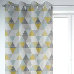 Clarke & Clarke STUDIO G Englischer Dekostoff Baumwollstoff Polsterstoff Brio Dreiecke Mineral mint grün grau 138cm Breite