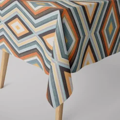 Clarke & Clarke STUDIO G Englischer Dekostoff Polsterstoff geometrisch Ethno Raute creme bunt 138cm Breite
