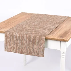 Clarke & Clarke STUDIO G Englischer Dekostoff Baumwollstoff Halbpanama Polsterstoff Rainfall Regentropfen zimt creme 138cm Breite