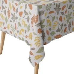 Clarke & Clarke STUDIO G Englischer Dekostoff Baumwollstoff Polsterstoff Blätter weiß grün gelb braun 138cm Breite