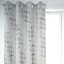 Clarke & Clarke STUDIO G Englischer Dekostoff Polsterstoff geometrisch Stäbchen beige blau gelb orange grau 138cm Breite
