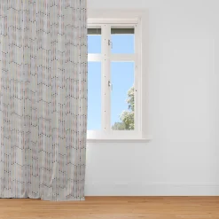 Clarke & Clarke STUDIO G Englischer Dekostoff Polsterstoff geometrisch Stäbchen beige blau gelb orange grau 138cm Breite