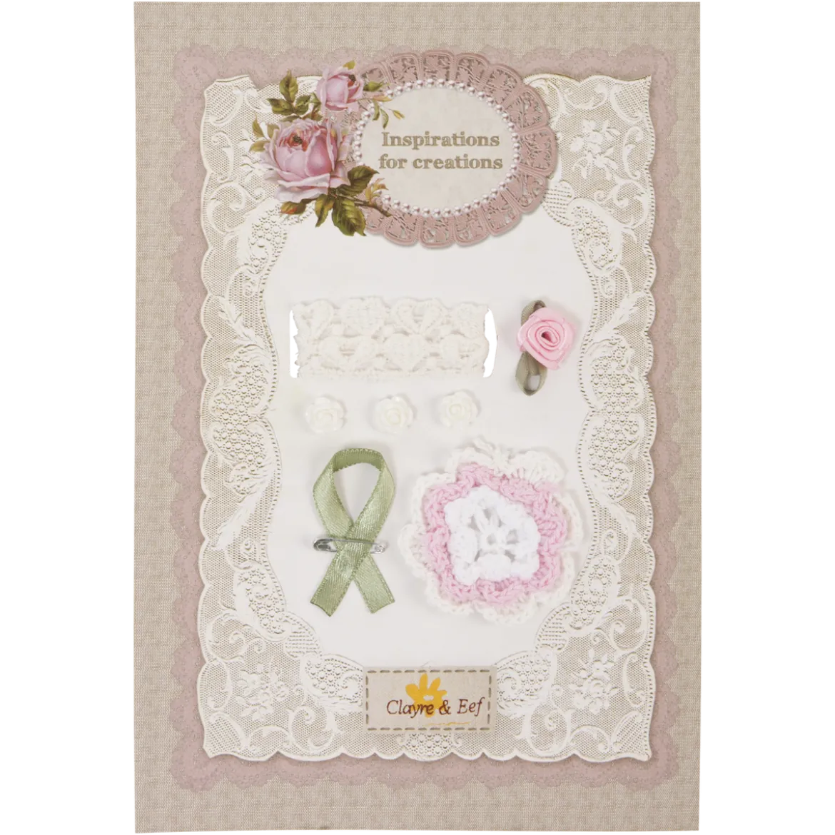 Clayre & Eef Bastelset Rosa