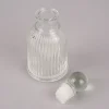 Clayre & Eef Deko Flasche Rillen mit Verschluss Flakon Glas 6x13cm