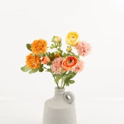 Clayre & Eef Kunstblume 64cm ocker grün