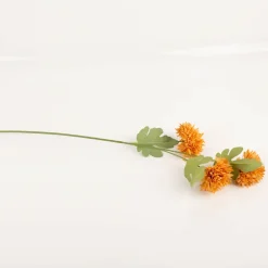 Clayre & Eef Kunstblume 64cm ocker grün