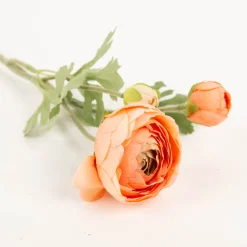 Clayre & Eef Kunstblume Ranunkel 70cm lachs grün