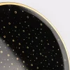 Clayre & Eef Platzteller Sterne Kunststoff schwarz goldfarbig 33cm