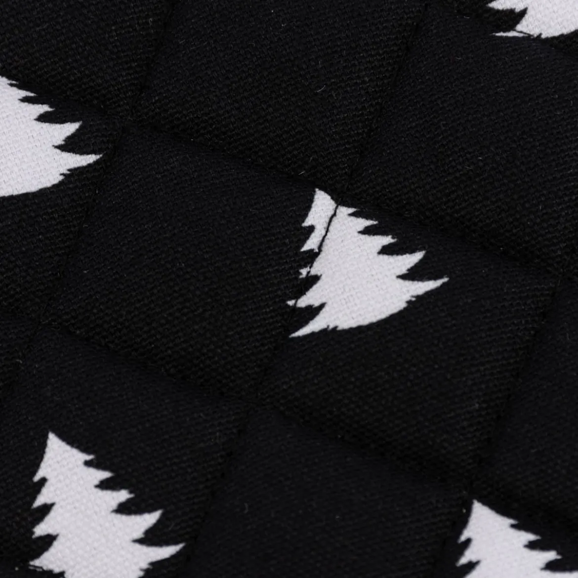 Clayre & Eef Topflappen Tannenbäume schwarz weiß 20x20cm