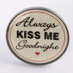 Clayre & Eef Türknauf Always kiss me goodnight 4,5cm