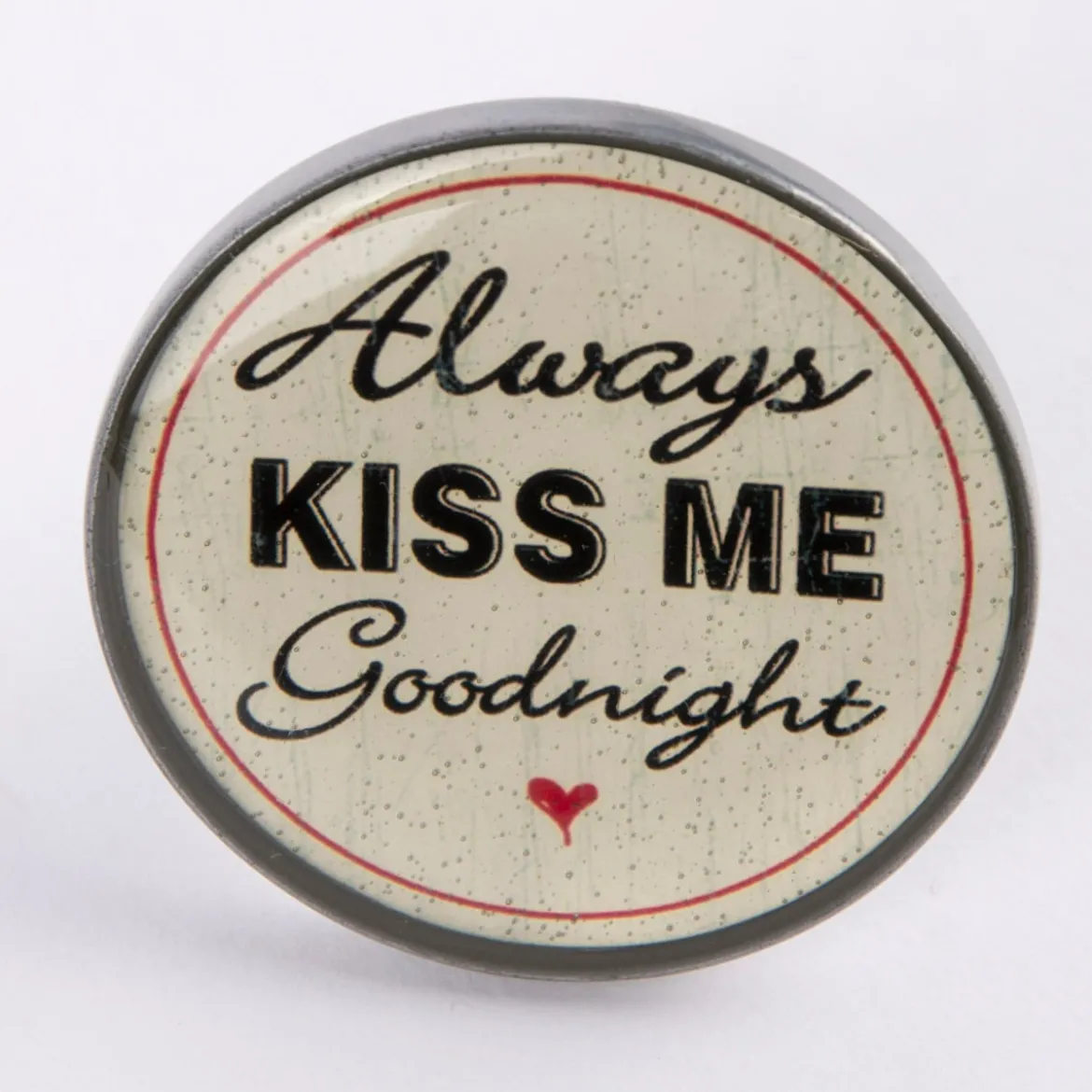 Clayre & Eef Türknauf Always kiss me goodnight 4,5cm