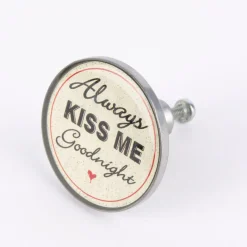 Clayre & Eef Türknauf Always kiss me goodnight 4,5cm