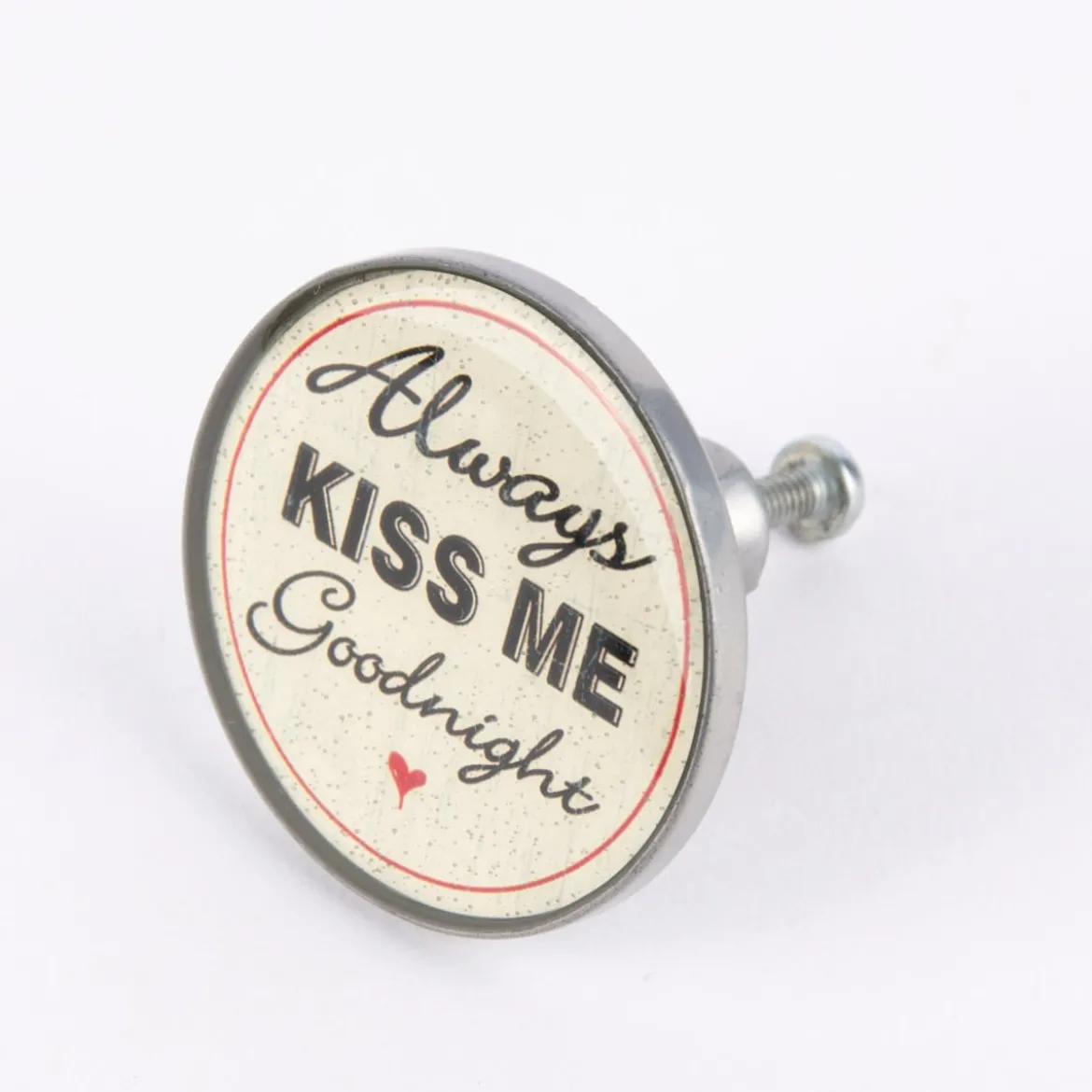 Clayre & Eef Türknauf Always kiss me goodnight 4,5cm