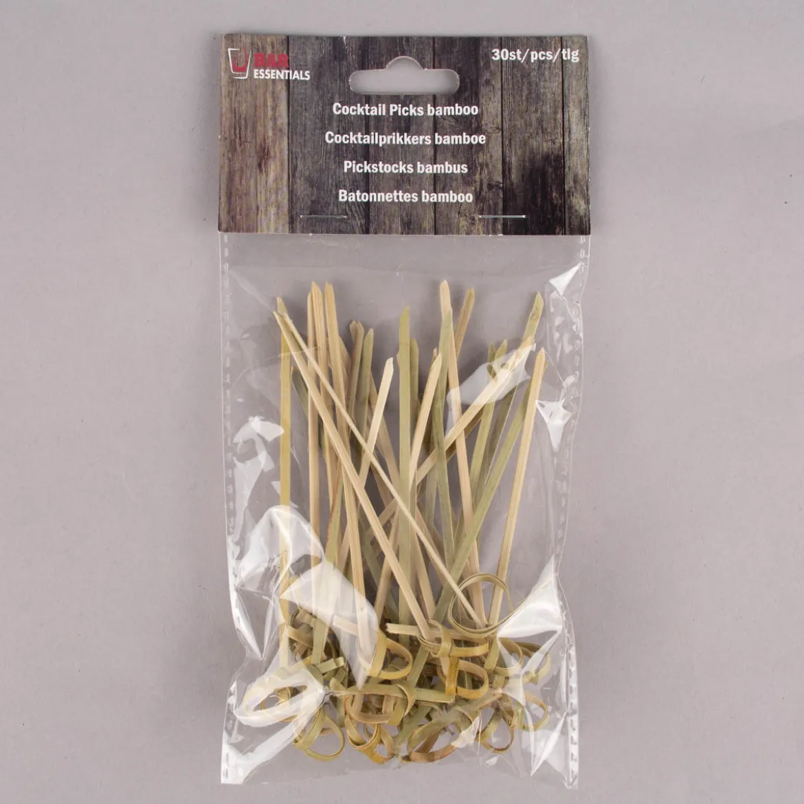 Cocktailpicker Bambus 30 Stück natur grün 11cm