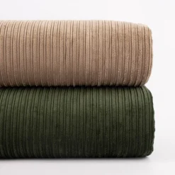 Cord Baumwolle Bekleidungsstoff Dekostoff Doppelrille einfarbig beige 1,45m Breite
