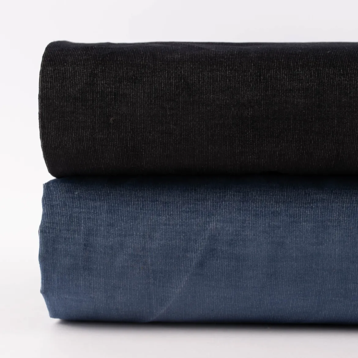 Cord Cordstoff Babycord Jeansoptik Bekleidungsstoff Dekostoff einfarbig jeansblau 1,36m Breite