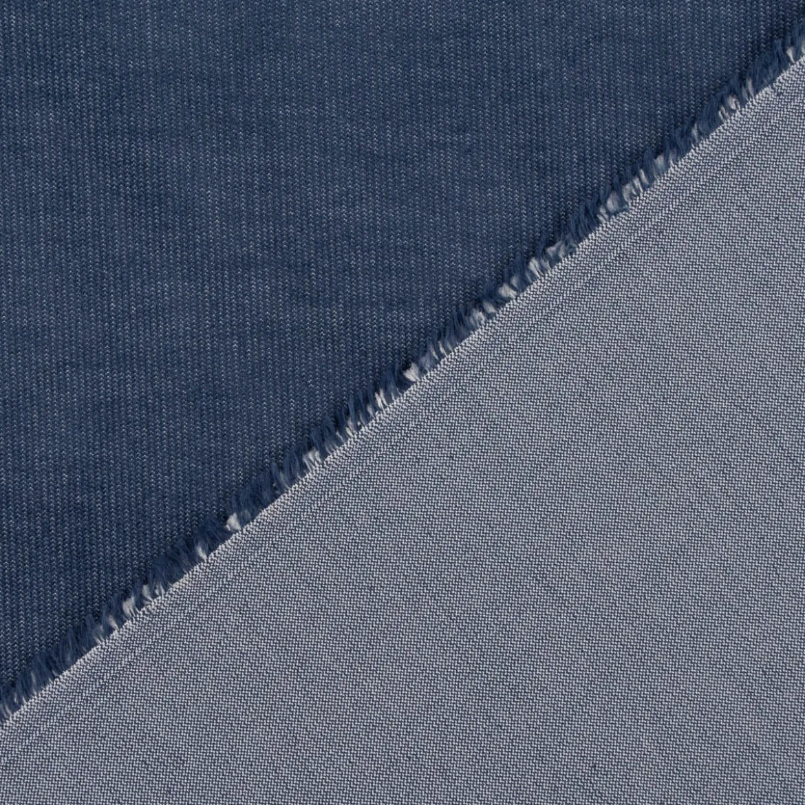 Cord Cordstoff Babycord Jeansoptik Bekleidungsstoff Dekostoff einfarbig jeansblau 1,36m Breite