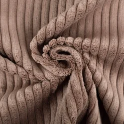 Cord Polsterstoff Möbelstoff Breitcord Baby Rib nougat braun 1,45m breit