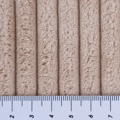 Cord Polsterstoff Möbelstoff Breitcord Baby Rib beige 1,45m breit