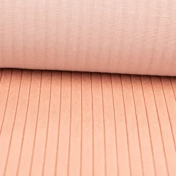 Cord Polsterstoff Möbelstoff Breitcord Baby Rib lachsrosa 1,45m breit