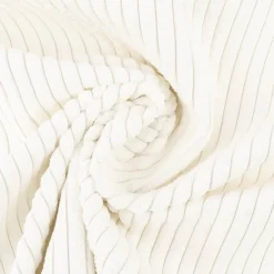 Cord Polsterstoff Möbelstoff Breitcord Baby Rib weiß 1,45m breit