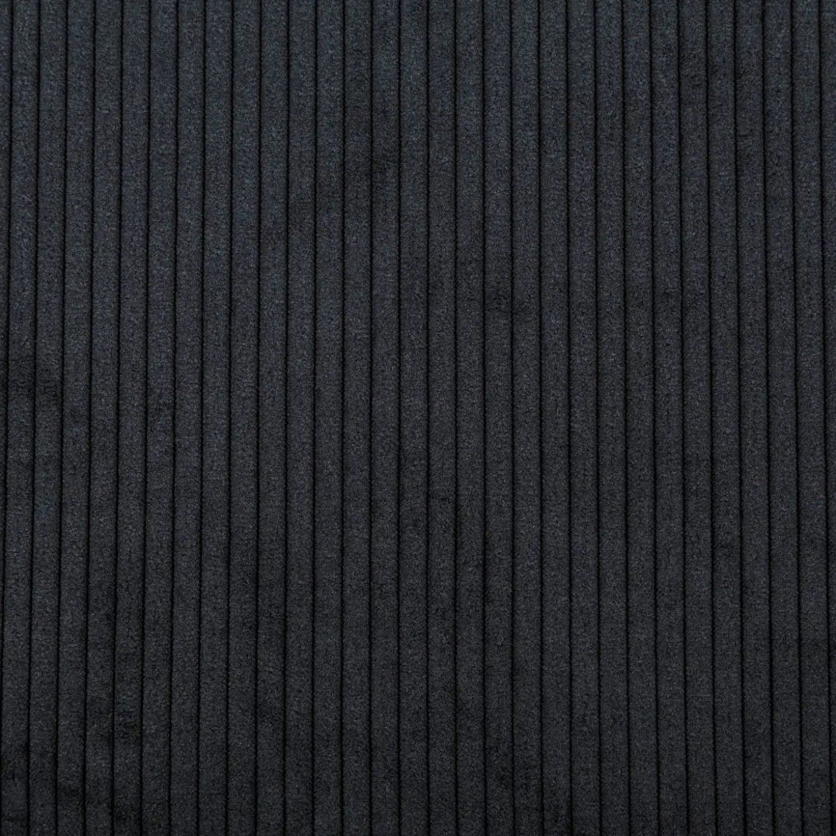 Cord Polsterstoff mit Fleckschutz Capri uni schwarz 1,45m Breite