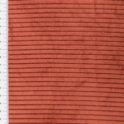 Cord Polsterstoff mit Fleckschutz Capri uni terracotta-braun 1,45m Breite