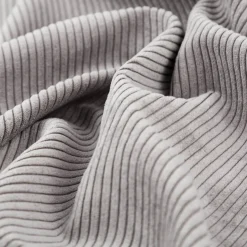 Cord Polsterstoff mit Fleckschutz Capri uni grau 1,45m Breite