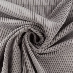 Cord Polsterstoff mit Fleckschutz Capri uni grau 1,45m Breite