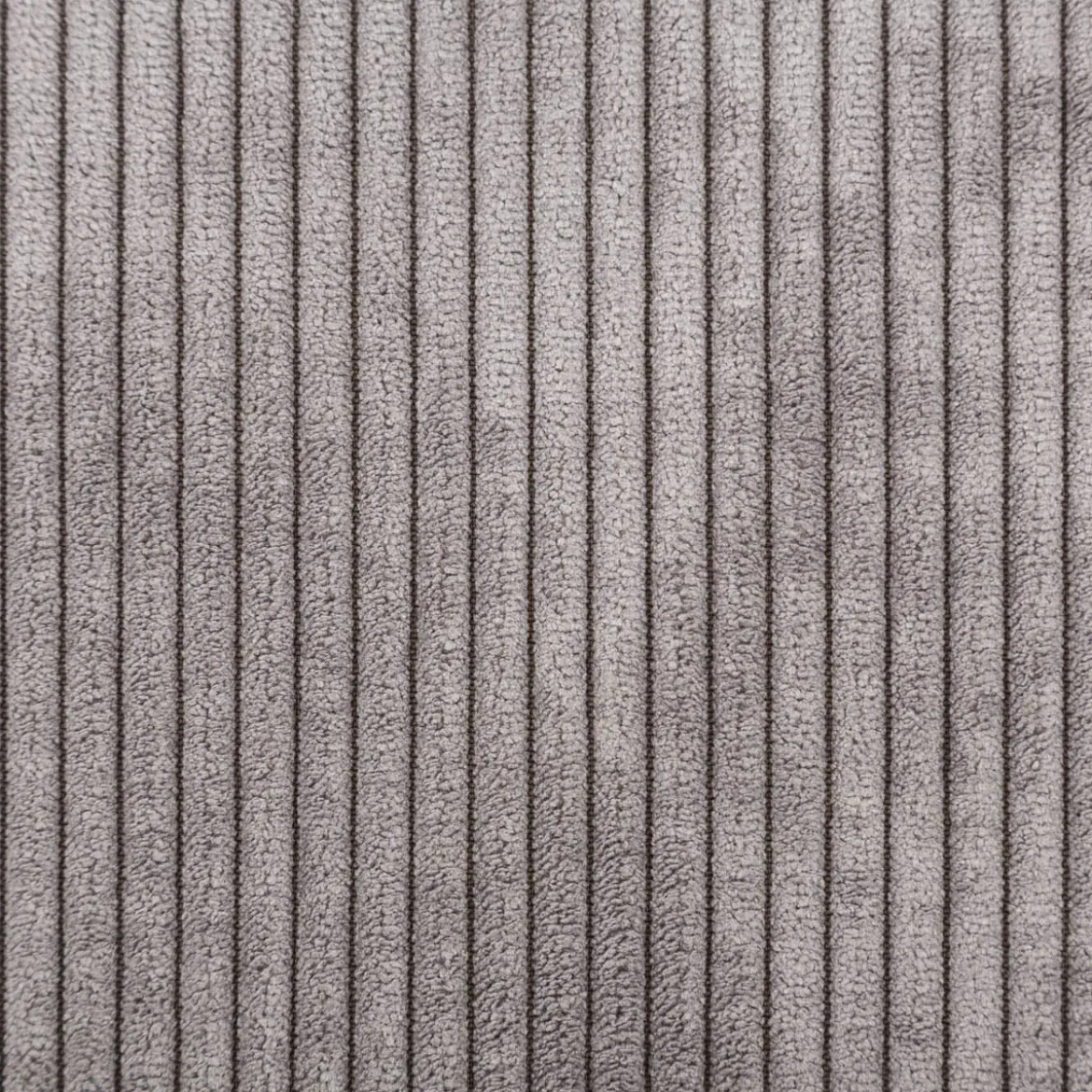 Cord Polsterstoff mit Fleckschutz Capri uni grau 1,45m Breite