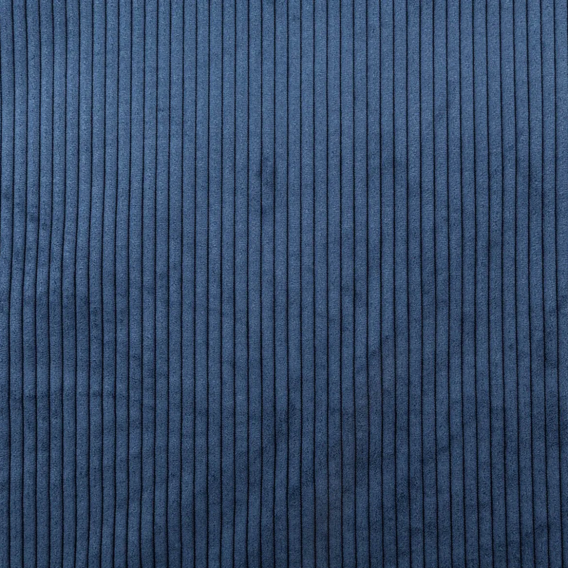 Cord Polsterstoff mit Fleckschutz Capri uni blau 1,45m Breite