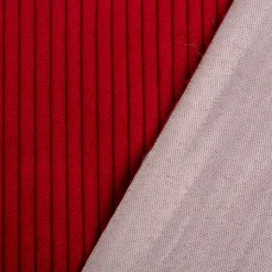 Cord Polsterstoff mit Fleckschutz Capri uni rot 1,45m Breite