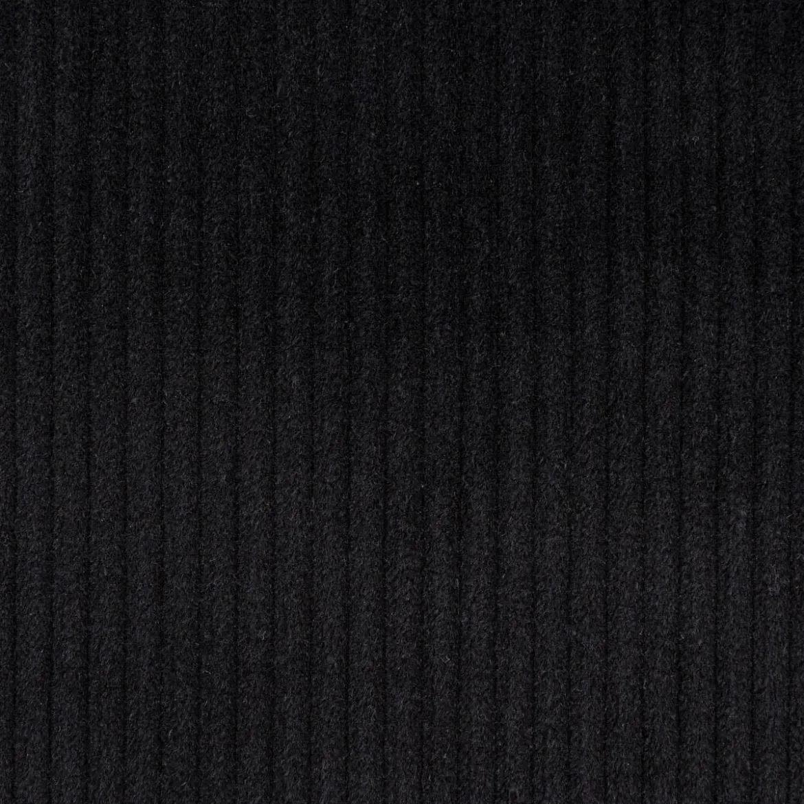 Cord Stoff aus Baumwolle Bekleidungsstoff Dekostoff 4,5W grob vorgewaschen einfarbig schwarz 1,4m Breite